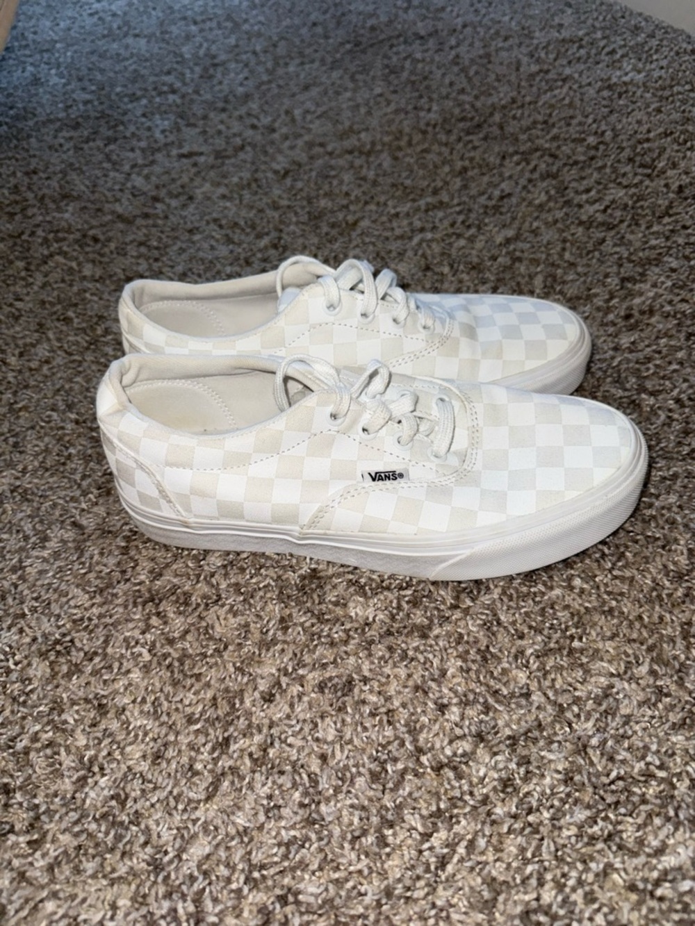 Vans Checkerboard Classic Low Top Sneakers - White - Picture 4 of 7